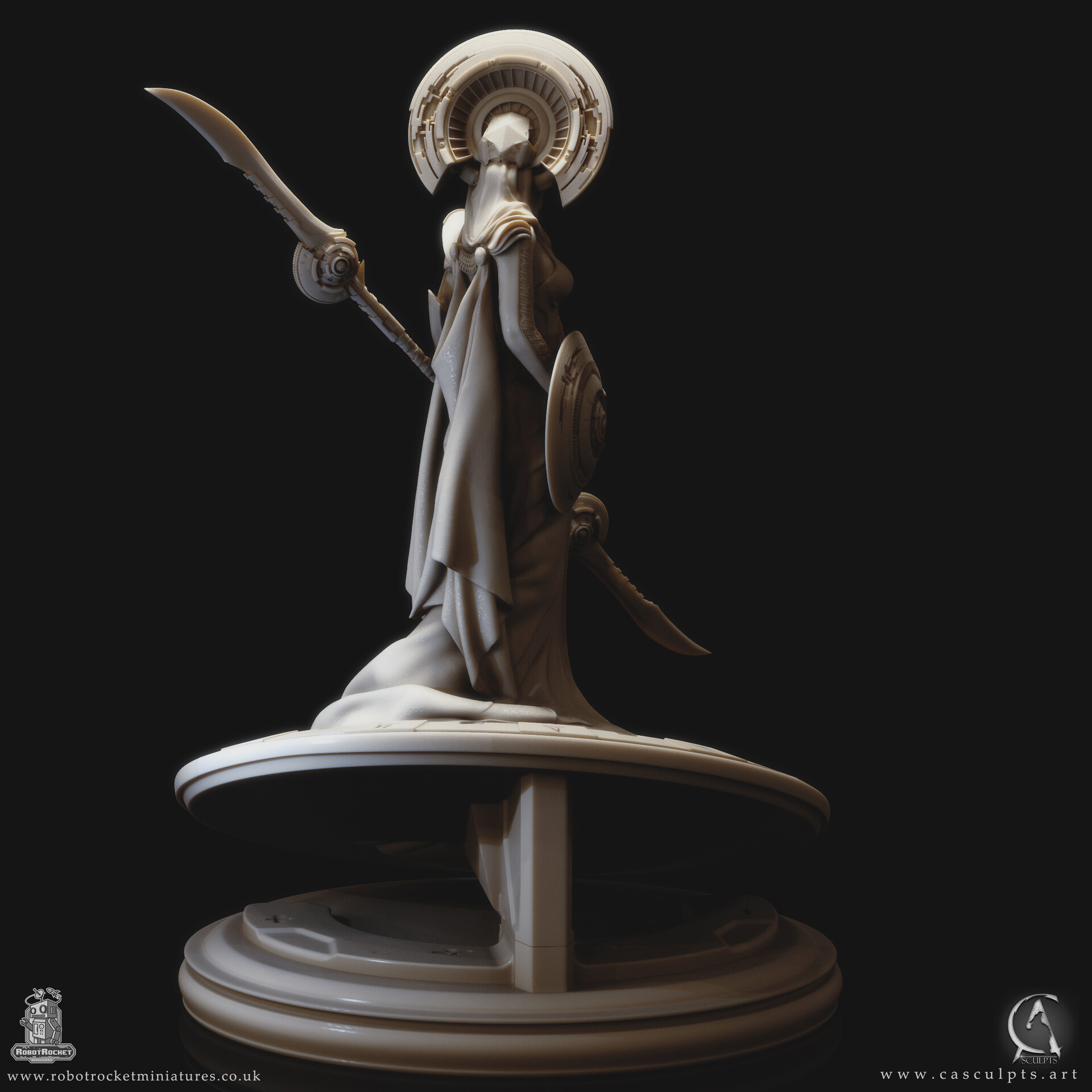 CA Sculpts Neriah The Guardian Of Time