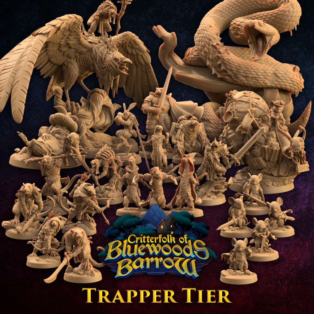 The Dragon Trappers Lodge - Critterfolk of Bluewoods Burrow - March 2024