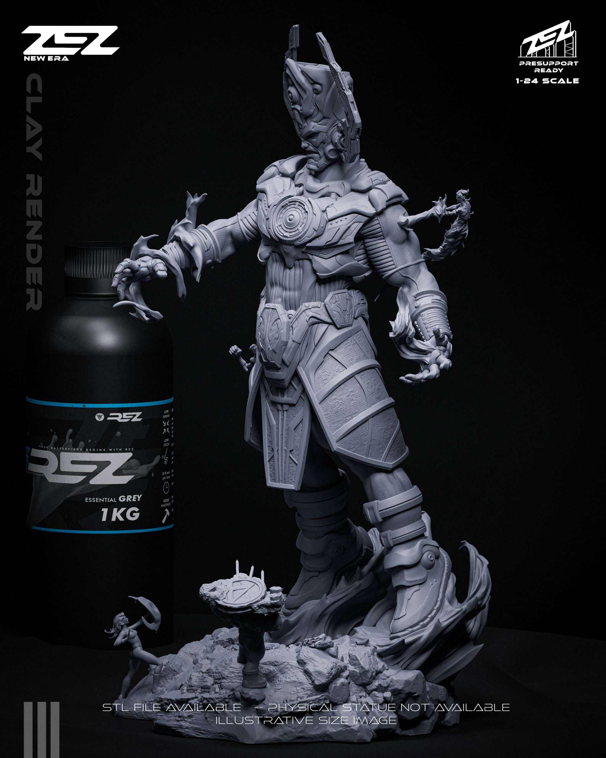 ZEZ Studio Galactus 1:24 Devourer + Bust STL Presupport - Dec 2025